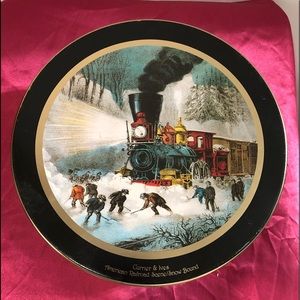 Vintage Currier & Ives Tin Can
